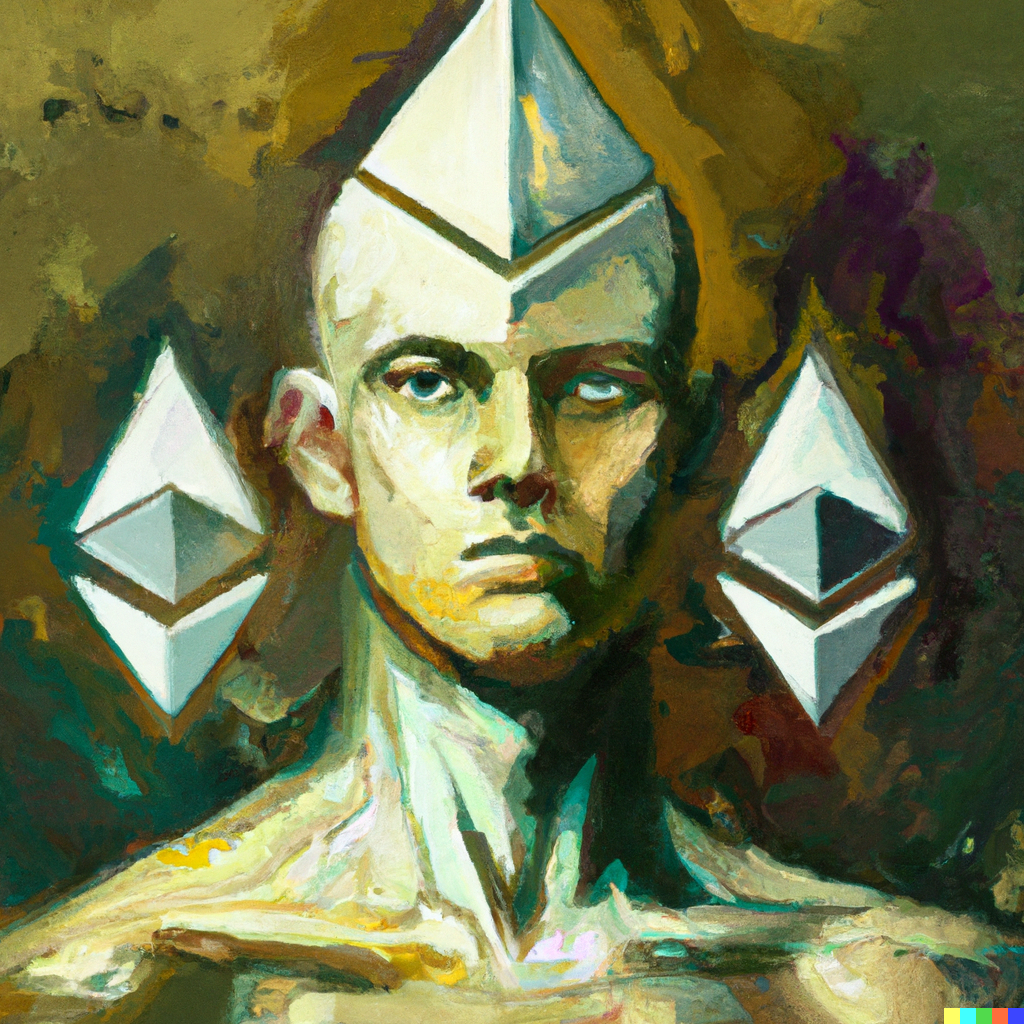 An image of a badass african god surrounded by ether